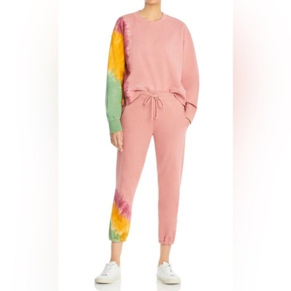 Velvet by Graham & Spencer Cotton Tie Dye Sweatsuit Set - NWT - Picture 6 of 6